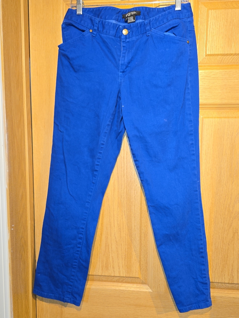 Etcetera Cobalt Blue High-Rise Slim Jeans